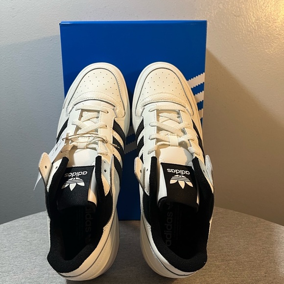 Adidas Originals Forum Low CL White/Black Men's Shoe Size 12 IH7830​ - Picture 8 of 11